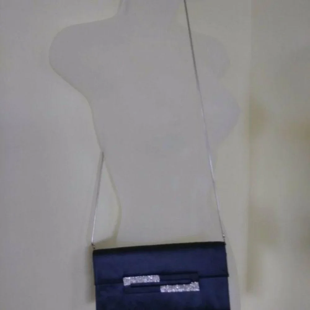 Satin Clutch Crossbody Gray‎ Crystal Bloomingdales